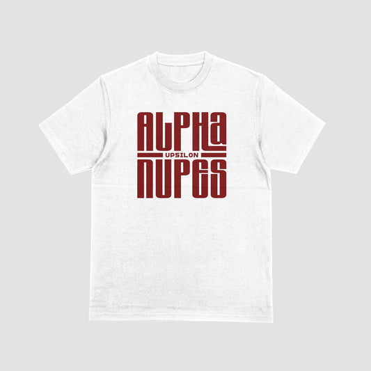 Alpha Upsilon Bold Block Tee